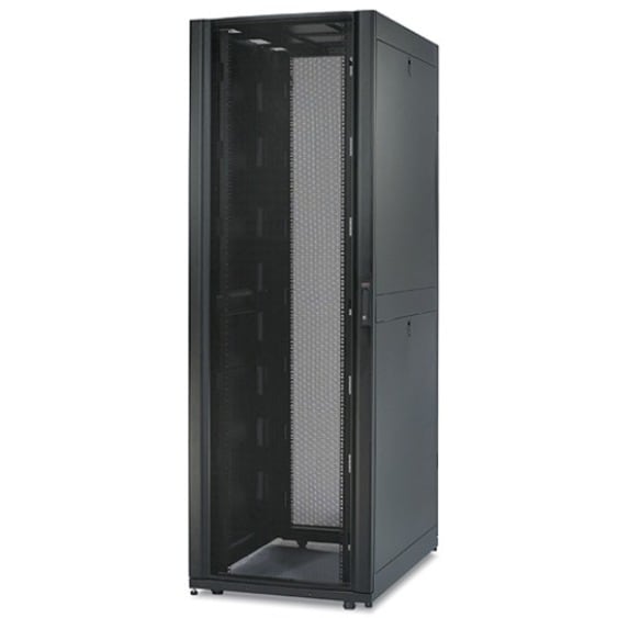 APC NetShelter SX, Server Rack Enclosure, 45U, Shock Packaging, 2000 lbs, Black, 2124H x 750W x 1070D mm [TAA]