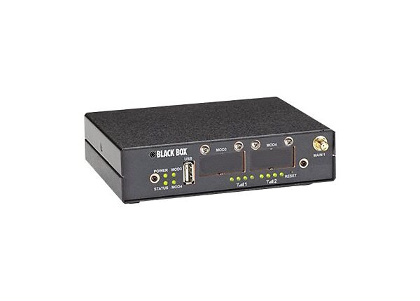 Black Box WRT4000 Series Cellular Wireless Router Industrial 4G LTE/HSPA+ - wireless router - WWAN - desktop