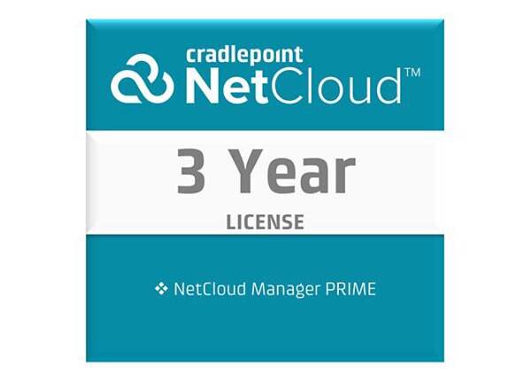 Cradlepoint NetCloud Manager PRIME - subscription license (3 years) - 1 license