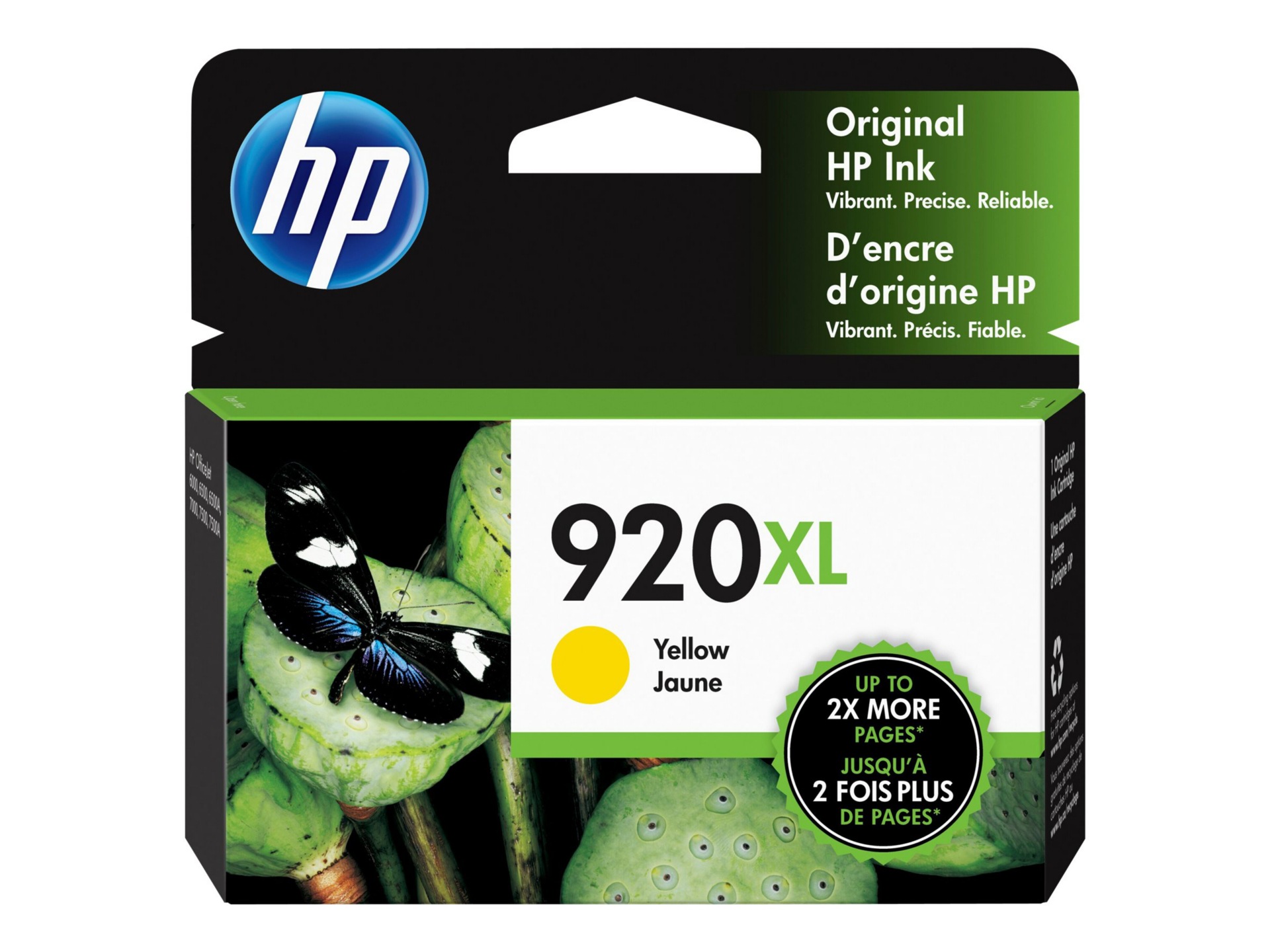 HP 920XL Original High Yield Inkjet Ink Cartridge - Yellow - 1 / Pack