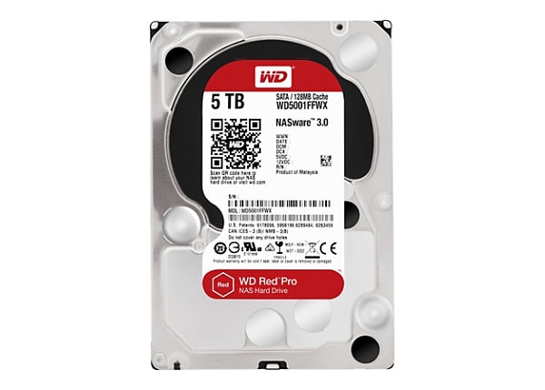 WD Red Pro NAS Hard Drive WD5001FFWX - hard drive - 5 TB - SATA 6Gb/s