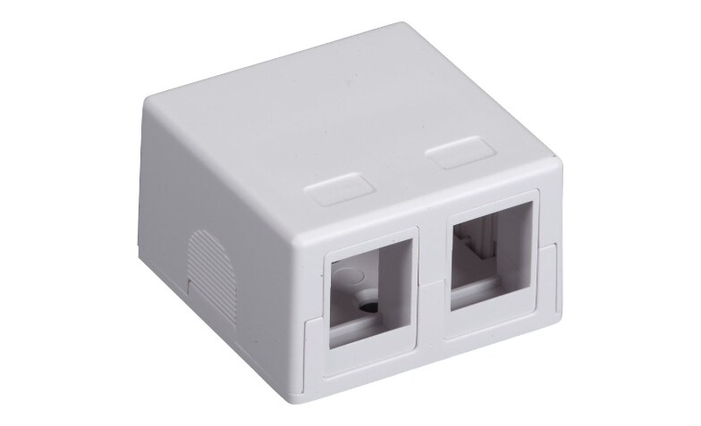 Amazon Com Surface Mount Box With Cat5e 110 Punch Down Terminals Dual Rj45 8 Conductor Computers Accessories