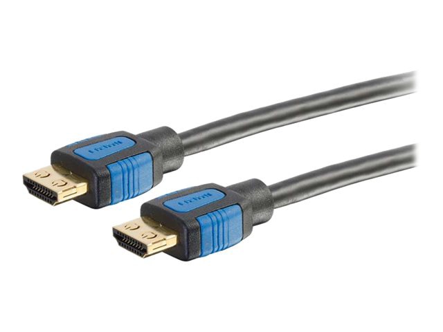 C2G 25ft HDMI Cable with Gripping Connectors - High Speed 4K HDMI Cable - 4K 30Hz - M/M
