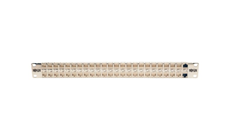 Patch Panel 24 Port Cat6A with Inline Keystone 10G Support, Coupler Patch  Panel STP Shielded 19-Inch with Removable Back Bar, 1U Network Patch Panel