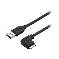 StarTech.com 0.5m Slim Right-Angle Micro USB 3.0 Cable M/M - USB 3.1 Gen 1