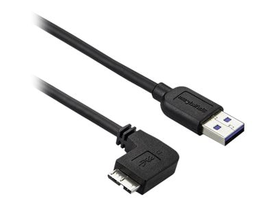 StarTech.com 0.5m 20in Slim Micro USB 3.0 (5Gbps) Cable - M/M - USB 3.0 A t