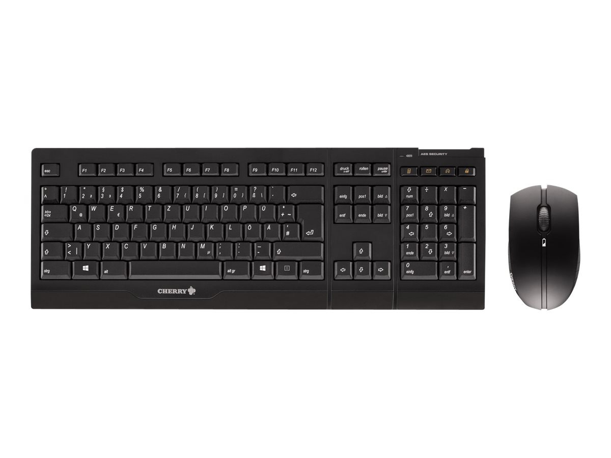 CHERRY B.UNLIMITED AES - keyboard and mouse set - English - US