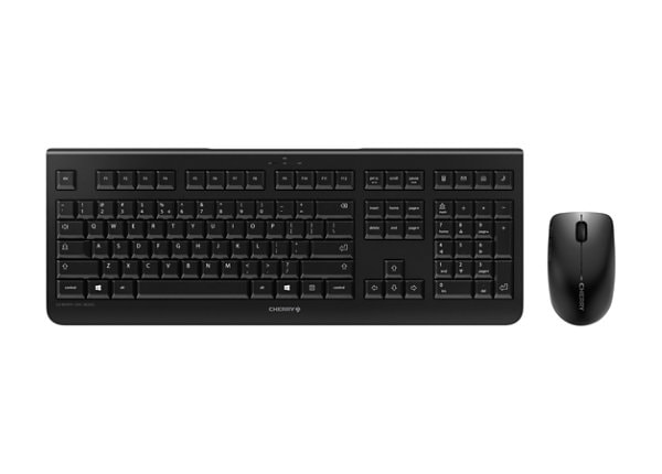 CHERRY DW 3000 - keyboard and mouse set - English - US - black