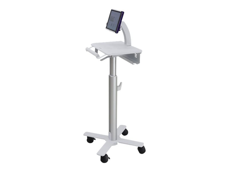 Ergotron StyleView Tablet Cart, SV10 cart - for tablet / keyboard - white, aluminum - TAA Compliant