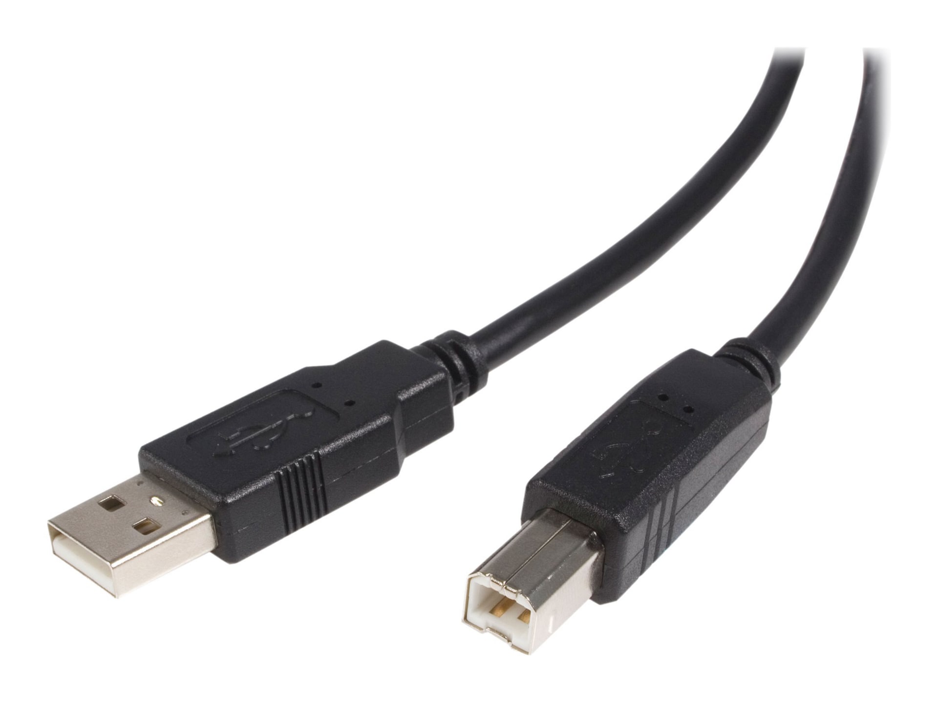 StarTech.com 10' USB 2.0 A to B Cable - Black - USB 2.0 A to B Cable