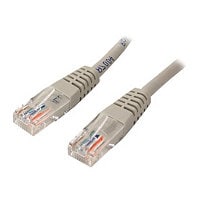 StarTech.com Cat5e Ethernet Cable 10 ft Gray - Cat 5e Molded Patch Cable