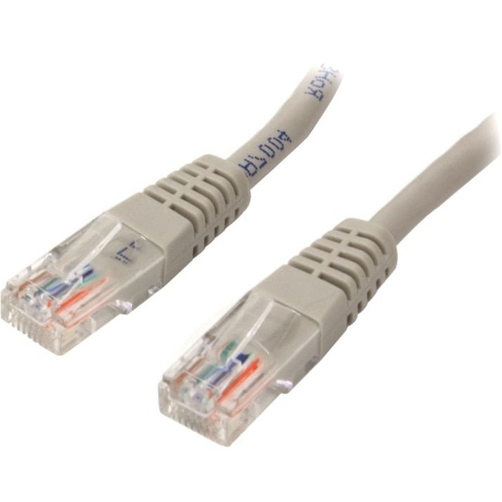 StarTech.com 25ft Gray CAT5e Cable - Gigabit Ethernet Cable - Molded CAT5e