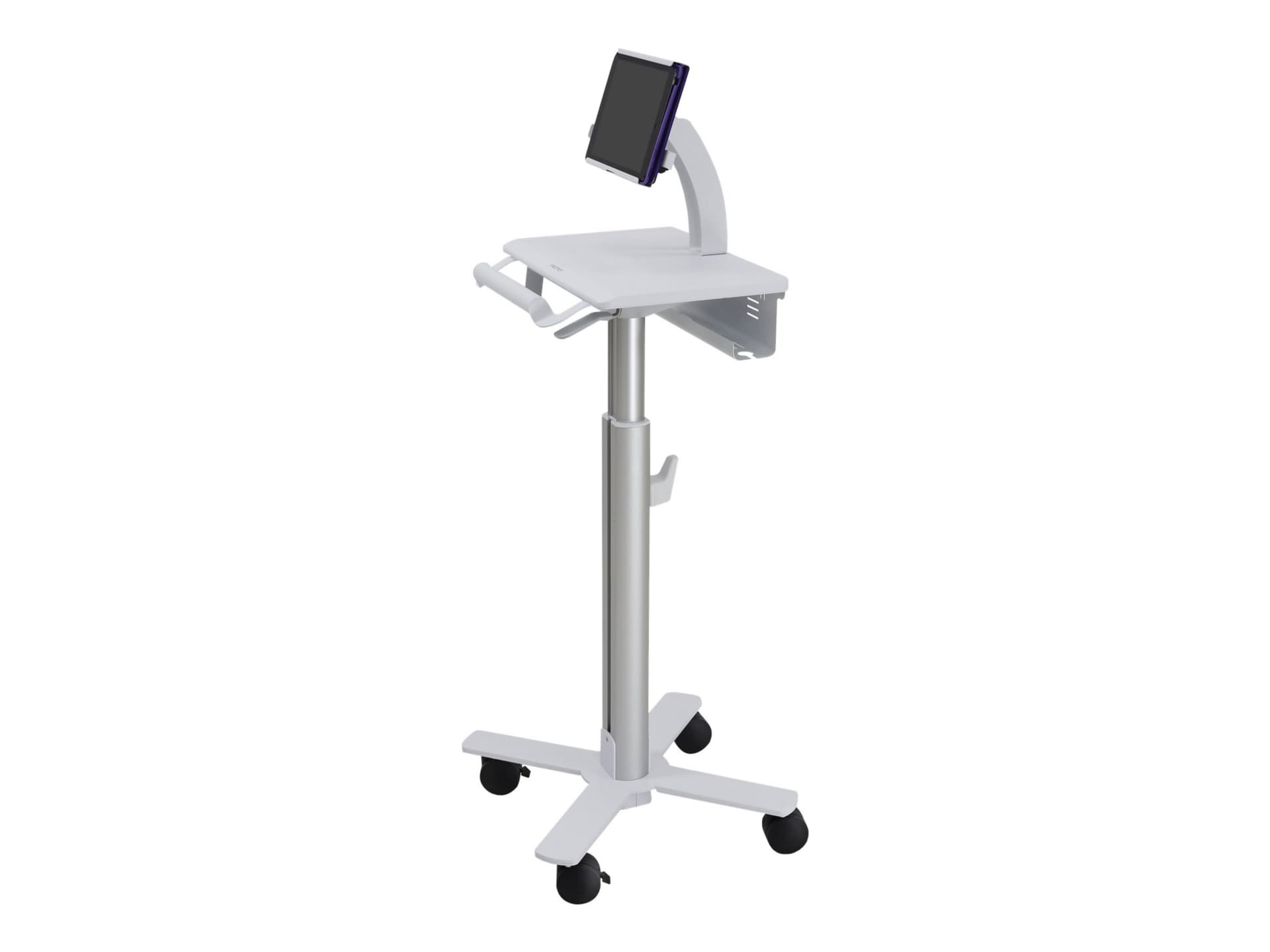 Ergotron StyleView Tablet Cart, SV10 cart - for tablet / keyboard - white,