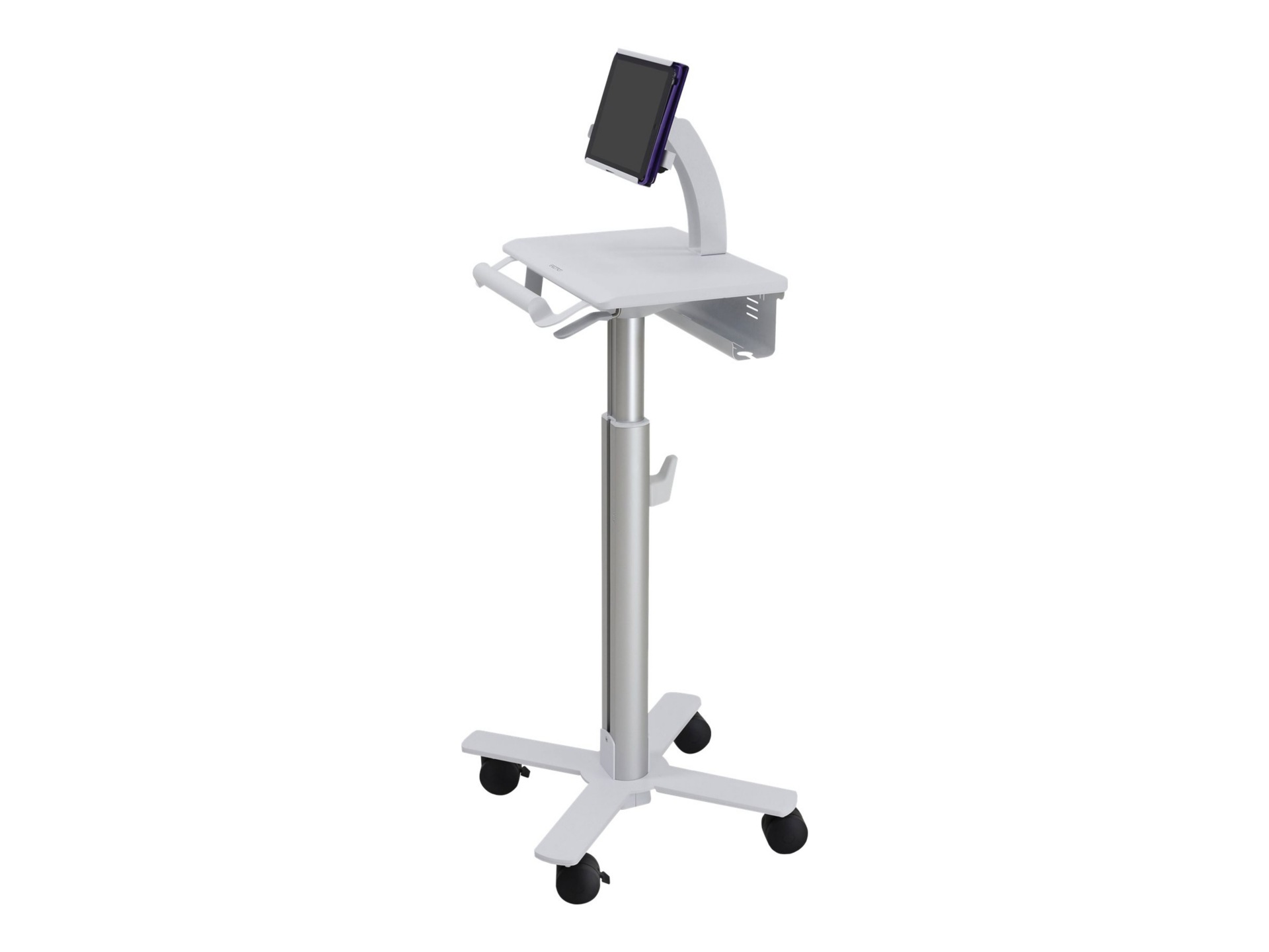 Ergotron StyleView Tablet Cart, SV10 - cart - for tablet / keyboard - white, aluminum - TAA Compliant