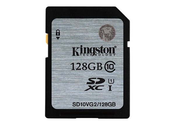 Kingston - flash memory card - 128 GB - SDXC UHS-I