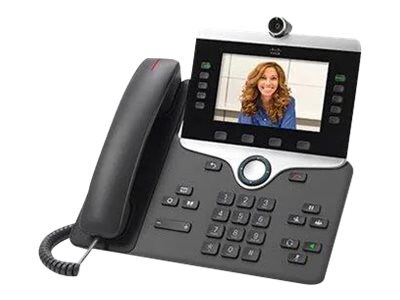 Téléphone IP 8865 de Cisco – téléphone IP vidéo – appareil caméra numérique, interface Bluetooth