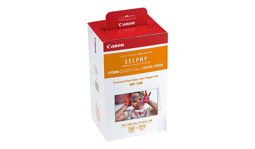 Canon RP-108 - print ribbon cassette and paper kit