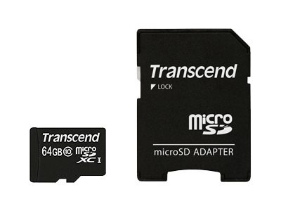 Transcend Premium - flash memory card - 64 GB - microSDXC UHS-I