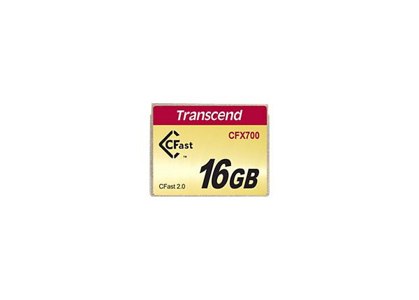 Transcend CFast 2.0 CFX700 - flash memory card - 16 GB - CFast 2.0