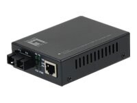 LevelOne FVT-2001 - fiber media converter - 10Mb LAN, 100Mb LAN