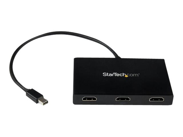 StarTech.com 3-Port Multi Monitor Adapter - Mini DP to 3x HDMI MST Hub Extended Desktop for Windows