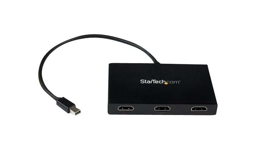 StarTech.com 3-Port Multi Monitor Adapter - Mini DP to 3x HDMI MST Hub Extended Desktop for Windows