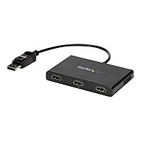 StarTech.com 3-Port Multi Monitor Adapter, DisplayPort to 3x HDMI MST Hub, Triple 1080p, Video Splitter for Extended