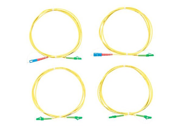 Fluke Networks Singlemode Test Reference Cord Kit (2 SCUPC/LCAPC,2 LCAPC/LCAPC) - network cable kit