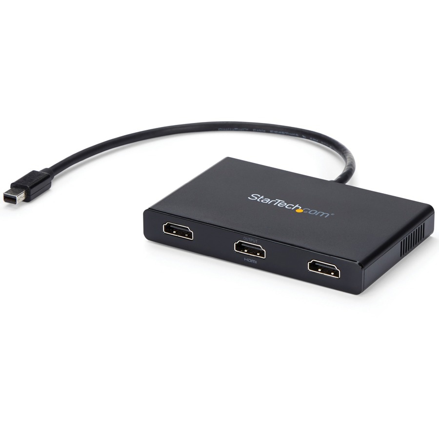 StarTech.com 3-Port Multi Monitor Adapter, Mini DisplayPort to HDMI MST Hub