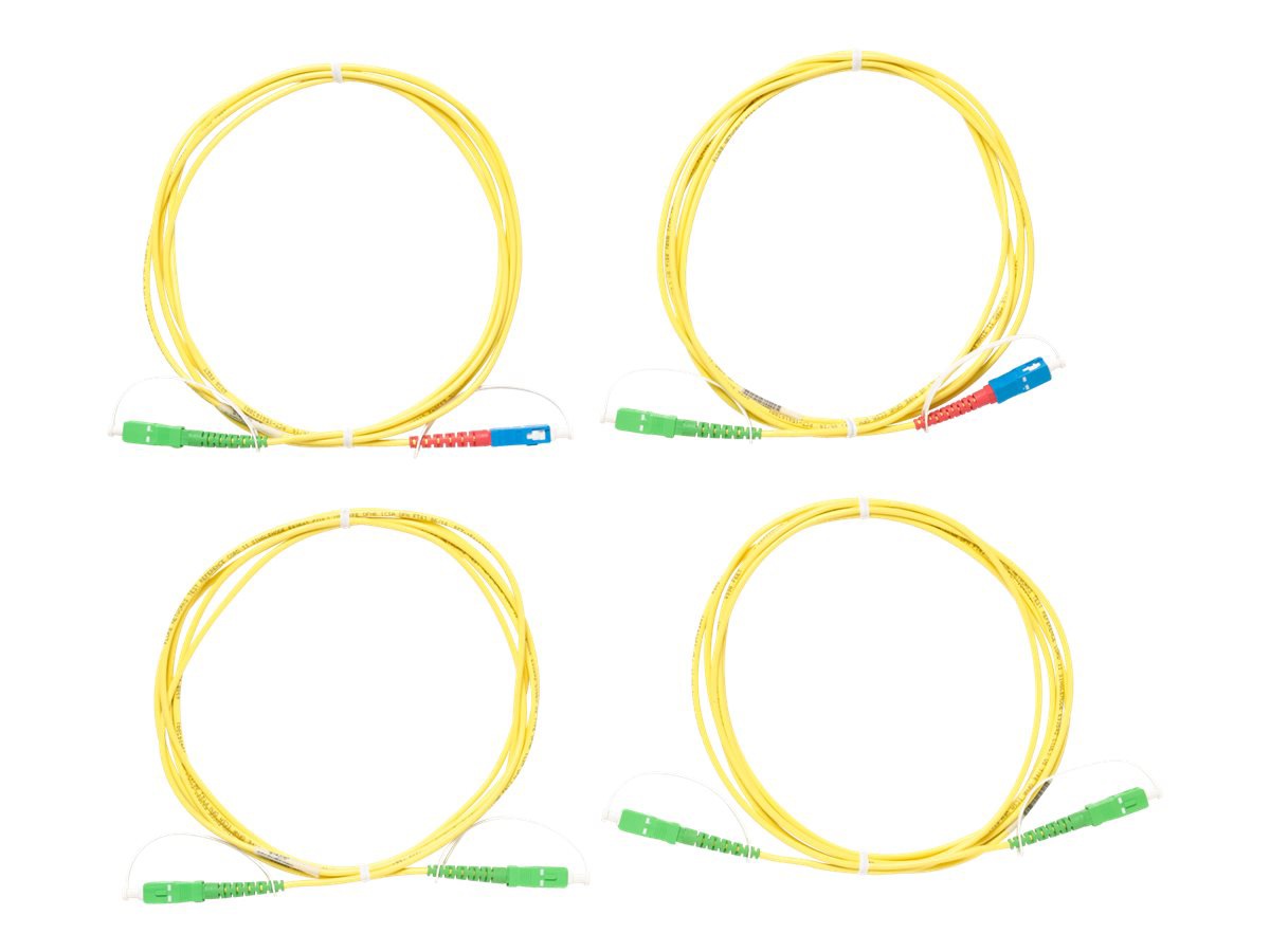 Fluke Networks Singlemode Test Reference Cord Kit (2 SCUPC/SCAPC,2 SCAPC/SCAPC) - network cable kit
