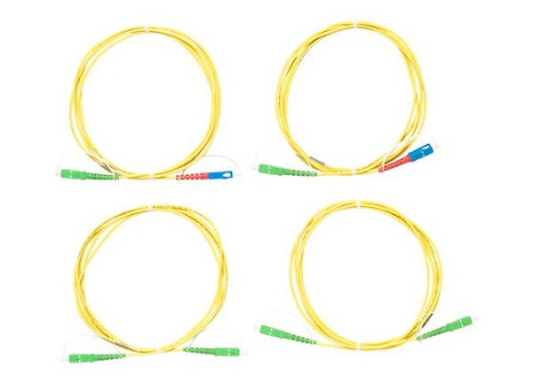 Fluke Networks Singlemode Test Reference Cord Kit (2 SCUPC/SCAPC,2 SCAPC/SCAPC) - network cable kit