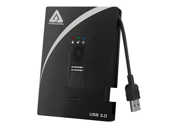 Apricorn Aegis Bio A25-3BIO256-1000 - hard drive - 1 TB - USB 3.0