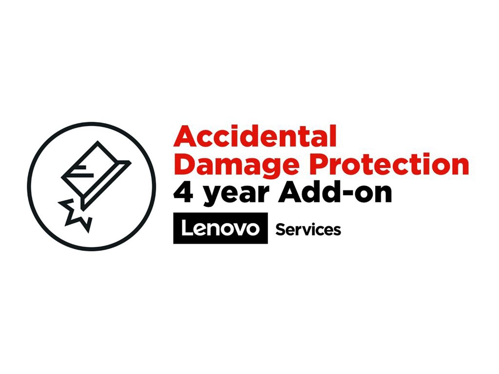 Lenovo Accidental Damage Protection - couverture des dommages accidentels - 4 années