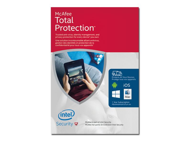 McAfee Total Protection 2016 - box pack (1 year) - unlimited devices
