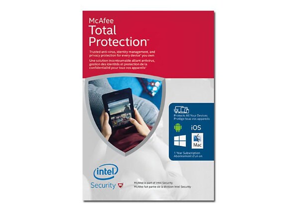 McAfee Total Protection 2016 - box pack (1 year) - unlimited devices