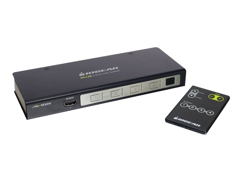 IOGEAR 4K UHD 4-Port HDMI Switch with RS-232 Support