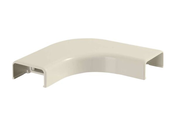 C2G Wiremold Uniduct 2800 Bend Radius Compliant Flat Elbow - Ivory - cable raceway elbow corner