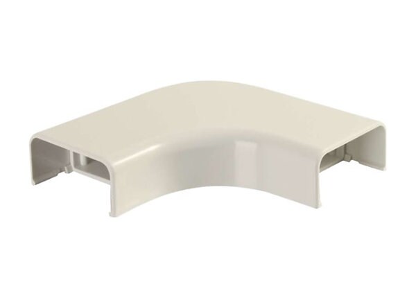 C2G Wiremold Uniduct 2900 Bend Radius Compliant Flat Elbow - Ivory - cable raceway elbow corner