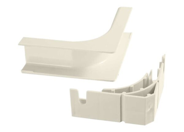 C2G Wiremold Uniduct 2800 Bend Radius Compliant Internal Elbow - Ivory - cable raceway inside corner