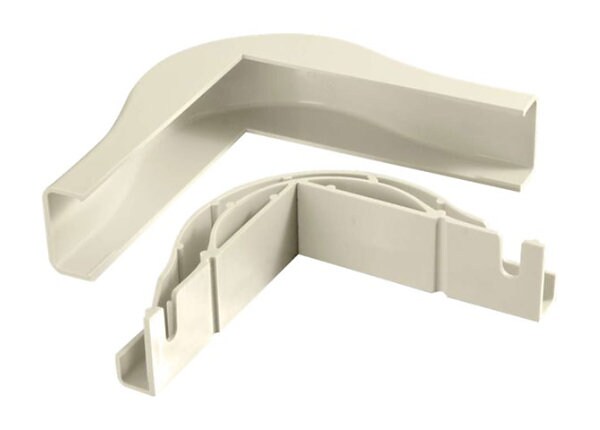 C2G Wiremold Uniduct 2800 Bend Radius Compliant External Elbow - Ivory - cable raceway outside corner
