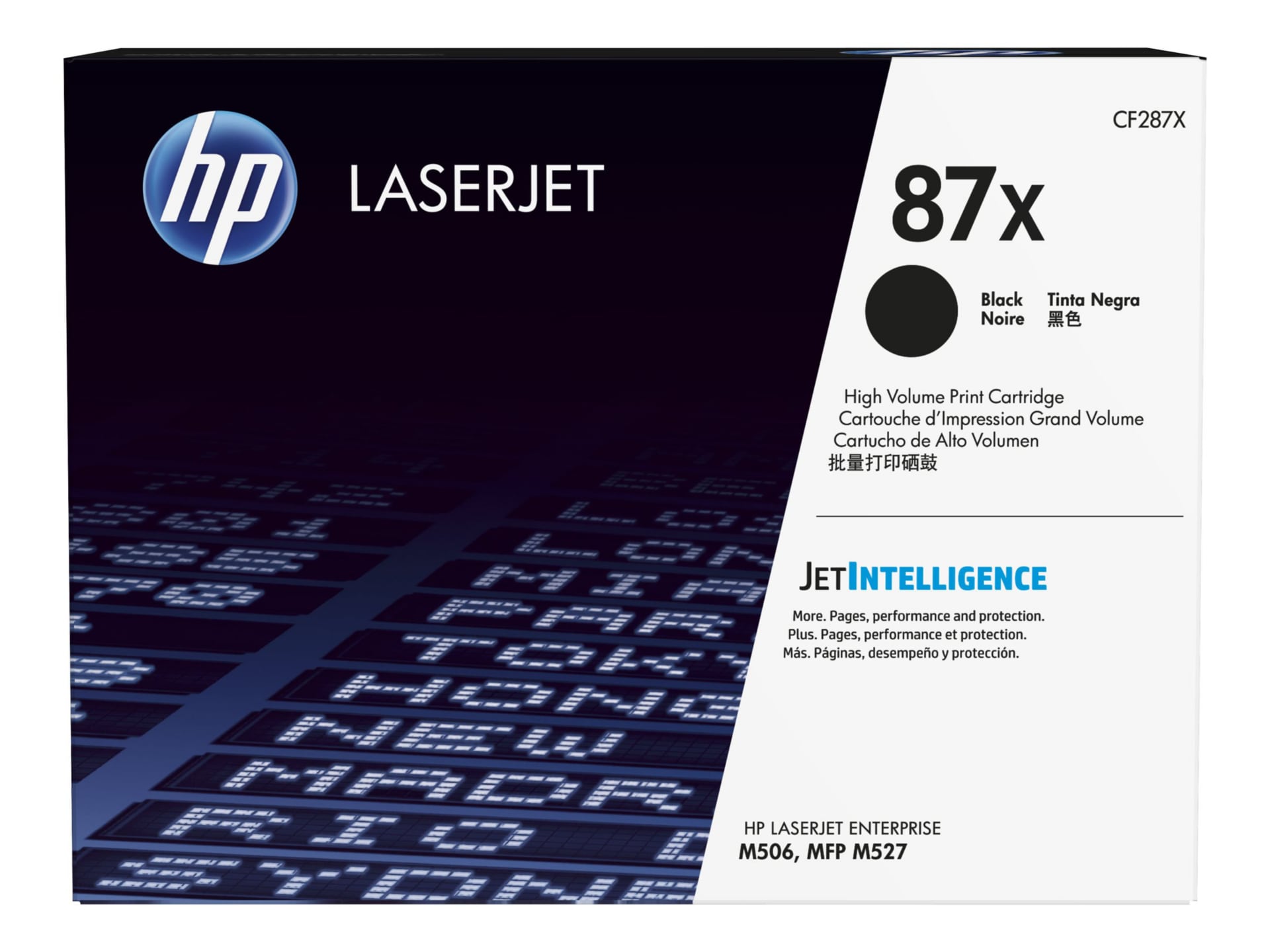 HP 87X (CF287X) Original High Yield Laser Toner Cartridge - Single Pack - Black - 1 Each