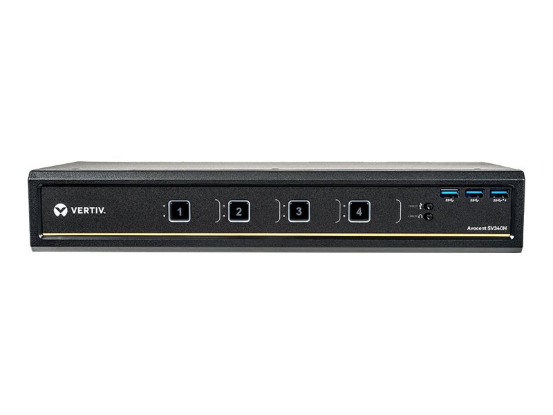 Vertiv Avocent 4-Port Dual-Head HDMI Standard Desktop KVM