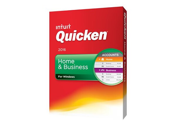 Quicken Home & Business 2016 - box pack