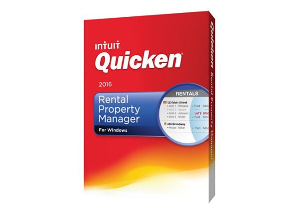 Quicken Rental Property Manager 2016 - box pack