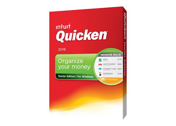 Quicken Starter Edition 2016 - box pack