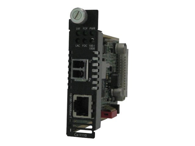 Perle CM-1110-S2LC10 - fiber media converter - 10Mb LAN, 100Mb LAN, GigE