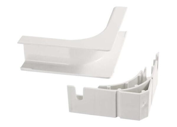 C2G Wiremold Uniduct 2800 Bend Radius Compliant Internal Elbow - White - cable raceway inside corner