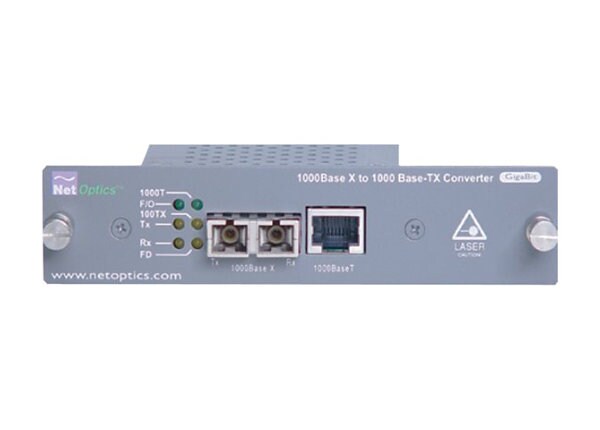 Ixia Net Optics GigaBit SX to TX Converter - fiber media converter - Gigabit Ethernet