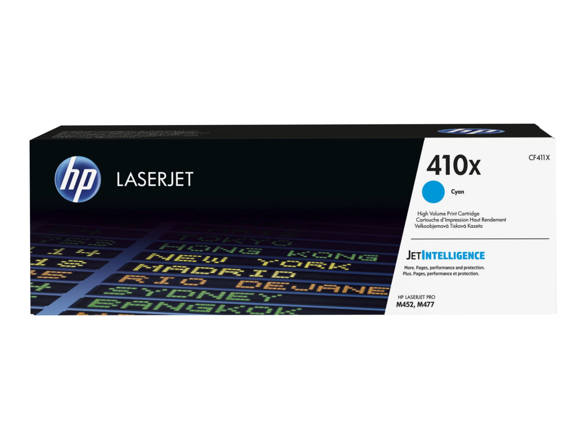 HP 410X Original High Yield Laser Toner Cartridge - Single Pack - Cyan - 1