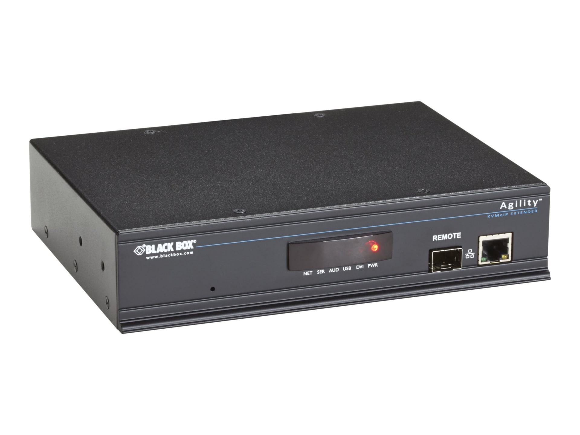 Black Box ServSwitch Agility IP-Based KVM Extender Single-Head Receiver - video/audio/USB extender - 10Mb LAN, 100Mb
